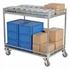 [US Local Warehouse] Heavy Duty Rolling Utility Cart with Wheels Handle 660lbs Capacity Rolling Cart