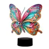 DIY 5D Diamond Painting Acrylic Butterfly  Night Light Lamp Home Decoration Ornament Gift Kit