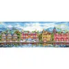 Victoria Wharf-Full Embroidery 3 Strands 11CT Stamped Cross Stitch-100*37CM-Large Size