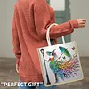 Diamond Painting Colorful Skirt Lady Tote Bag Handbag