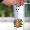 (US Local)12pcs Christmas Gifts Diamond Painting Keychains Kit DIY Diamond Art Charms