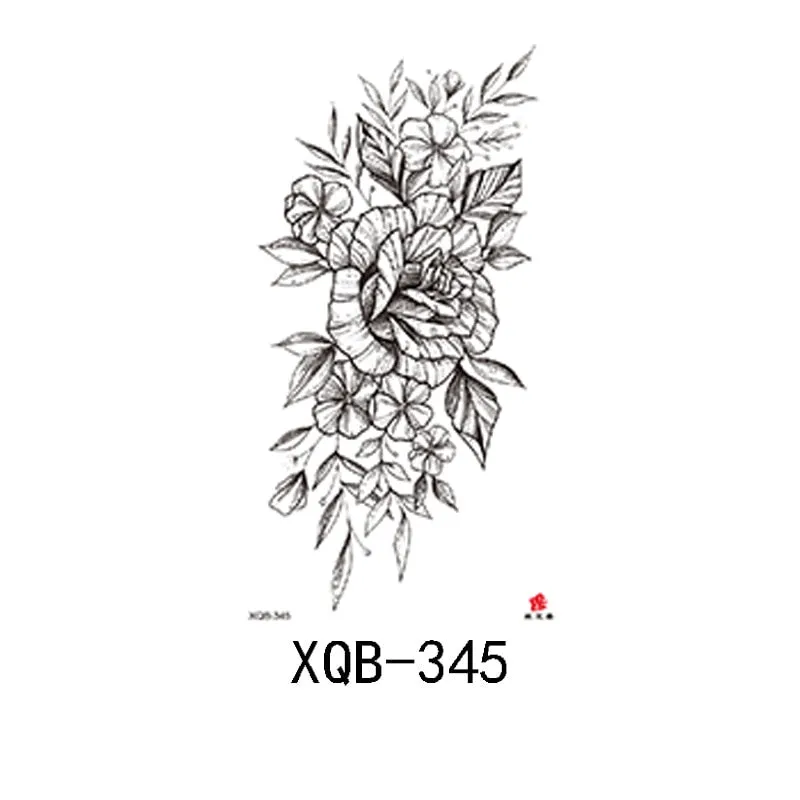 Small Full Arm Waterproof Tattoo Sticker Half Arm Arm Painted Flower Animal Arm Lasting European and American Tattoo Sticker