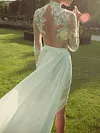 Crochet Carving Long Sleeves Maxi Dresses