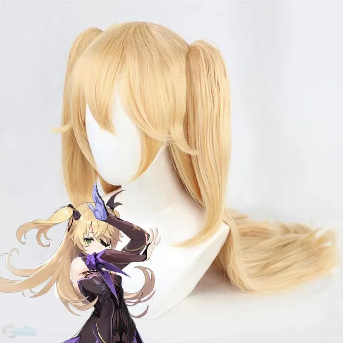 Genshin Toys Fischl Golden Cosplay Wig 