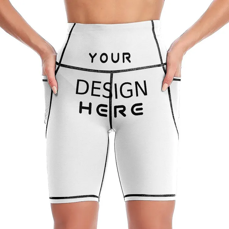 Personalized Design Women's Knee-Length Yoga Shorts Full Print