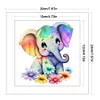 Elephant - 18CT Stamped Cross Stitch 20*20cm/7.87*7.87in
