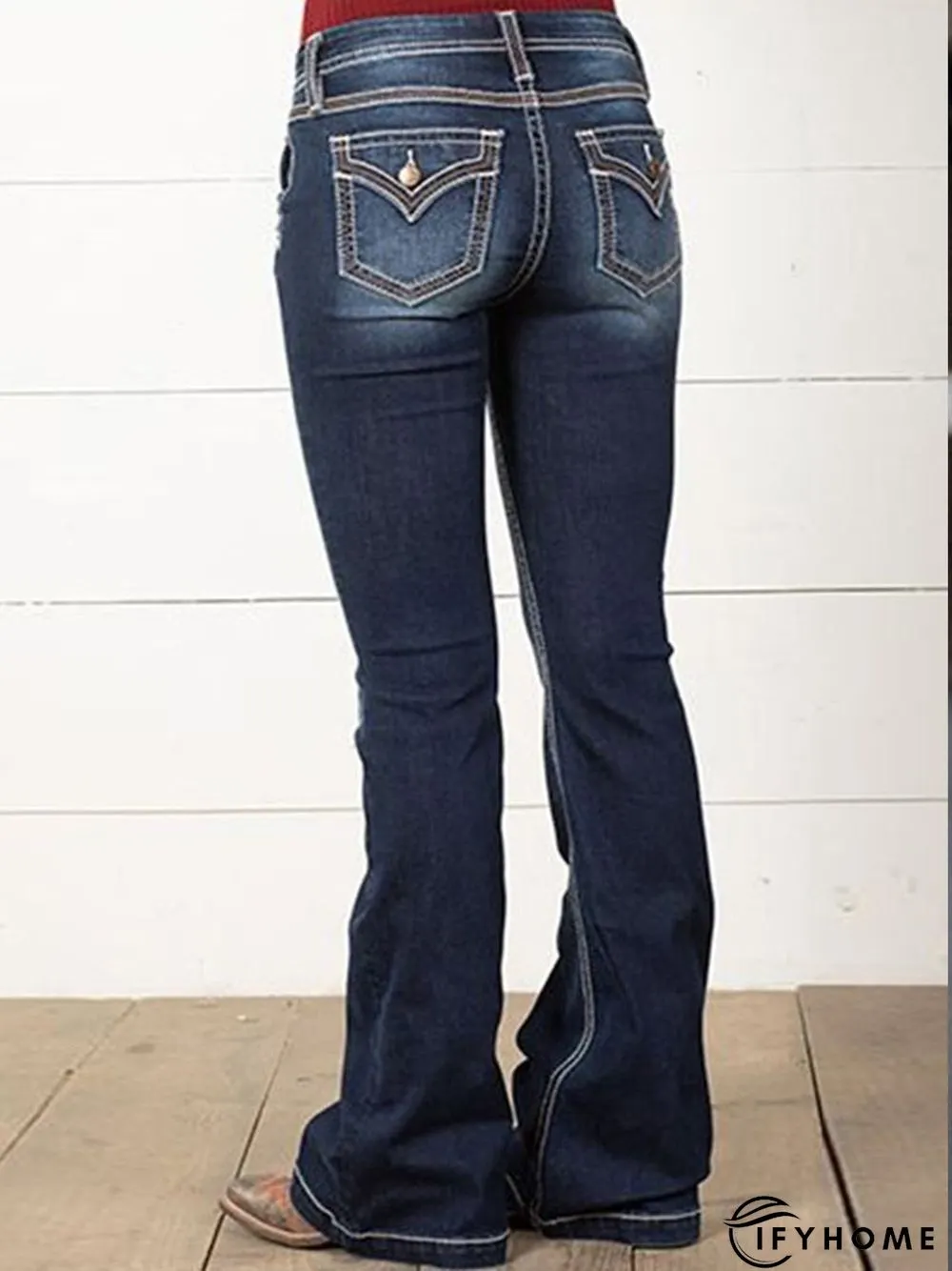 Denim Loose Plain Jeans | IFYHOME