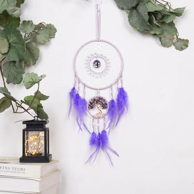 Light Purple Dream Catcher Tree of Life