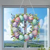 Diamond Painting Acrylic Easter Bunny Clock for Home Wall Decor