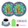 2pcs/set DIY Diamond Painting Special Shape Acrylic Alphabet Coaster Kit