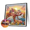 (US Local)4Pack Old Couple-Special Shaped Diamond Painting Kit(30x30cm)