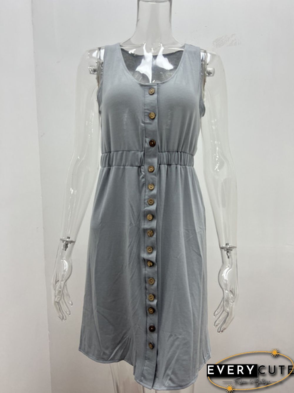 Dress Spring Summer New Solid Sexy Off-the-shoulder High Waist Sleeveless Tank Casual Midi Women Plus Size Streetwear Sundress