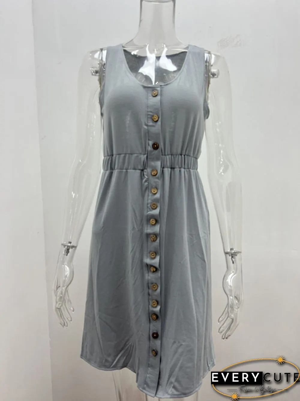 Dress Spring Summer New Solid Sexy Off-the-shoulder High Waist Sleeveless Tank Casual Midi Women Plus Size Streetwear Sundress