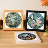 (US Local)4pcs/set Stained Glass-18CT Stamped Cross Stitch Kit(20x20cm)