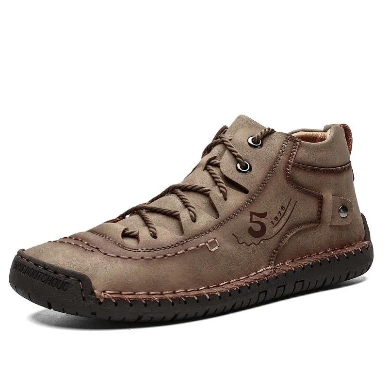 2020 New Men Casual Shoes Handmade Leather Loafers Comfortable Men's Shoes Quality Split Leather Flat Moccasins Men Sneakers