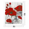 11CT Counted/Stamped Red Poppy-Cross Stitch-40*50cm