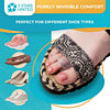 4-Pack Toes Spacers Clear Spreader For Bunion Corrector and Bunion Relief