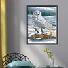 >SALE<Full Embroidery Cotton Thread 14CT Printed Snow Sculpture Cross Stitch 41x54cm