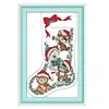 Cat Stocking -16CT Stamped Cross Stitch Kit(30*43cm)