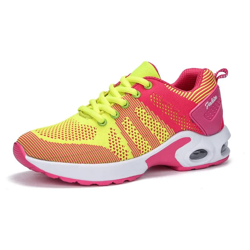Yyvonne New Platform Ladies Sneakers Breathable Women Casual Shoes Woman Fashion Height Increasing Shoes Plus Size 35-42