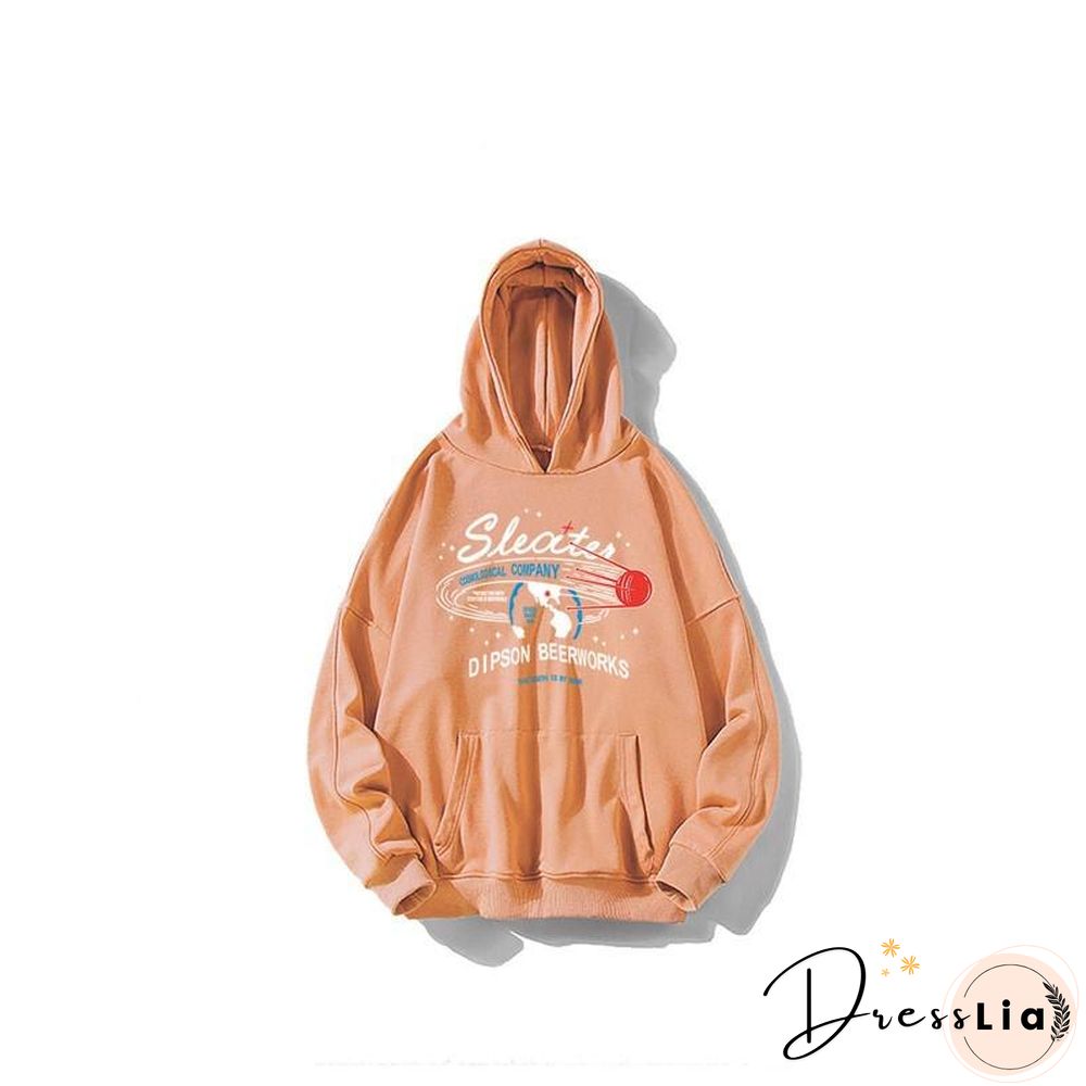 Harajuku Letter Print Hoodies Sweatshirt Spring Autumn Vintage Clothes for Women Korean Style Loose Streetwear Female Pullover