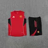 2025/2026 Manchester United Pre-Match Training Red Vest+Shorts Football1:1 Thai Quality