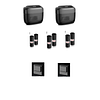 Car trash can Car trash can door storage box built-in garbage bag