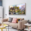 Garden Cottage - Full Round Diamond Painting(100x50cm)