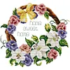 Flower - 14CT Stamped Cross Stitch Kit(35x33cm)