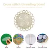 DIY Embroidered Hollow Thread Board Wooden Home Cross Stitch Tool (Tulip)