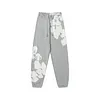 Unisex Denim Tears Loose Cotton Printed Long-Sleeve Hoodie Pants Sets