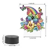 Animal Diamond Painting Night Light DIY Diamond Painting Lamp(Rainbow Butterfly)