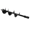 [US Local Warehouse] 12 X 52 In Auger Drill Bit Spiral Excavator Auger 2 Inch Hexagonal Connection 2 Hex Auger Bit Replacement Garden Spiral Hole Planter Digger Steel Hole Digging Tool for Column Hole Excavator