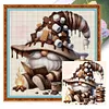 (Multi-Style) Coffee Gnome-11CT Stamped Cross Stitch 40*40cm/15.75*15.75in