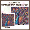 Diamond Painting -DIY Round Drill Colorful Peacock(40*40CM)