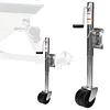 2000 Lbs Trailer Jack with Dual Wheel 10 Inch Lift Heavy Duty Swivel Boat Jack