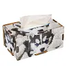 Wooden Colorful Pattern 5D Diamond Painting Tissue Holder Diamond Art Tissue Box