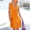 Sleeveless Beach Casual Dress For Women