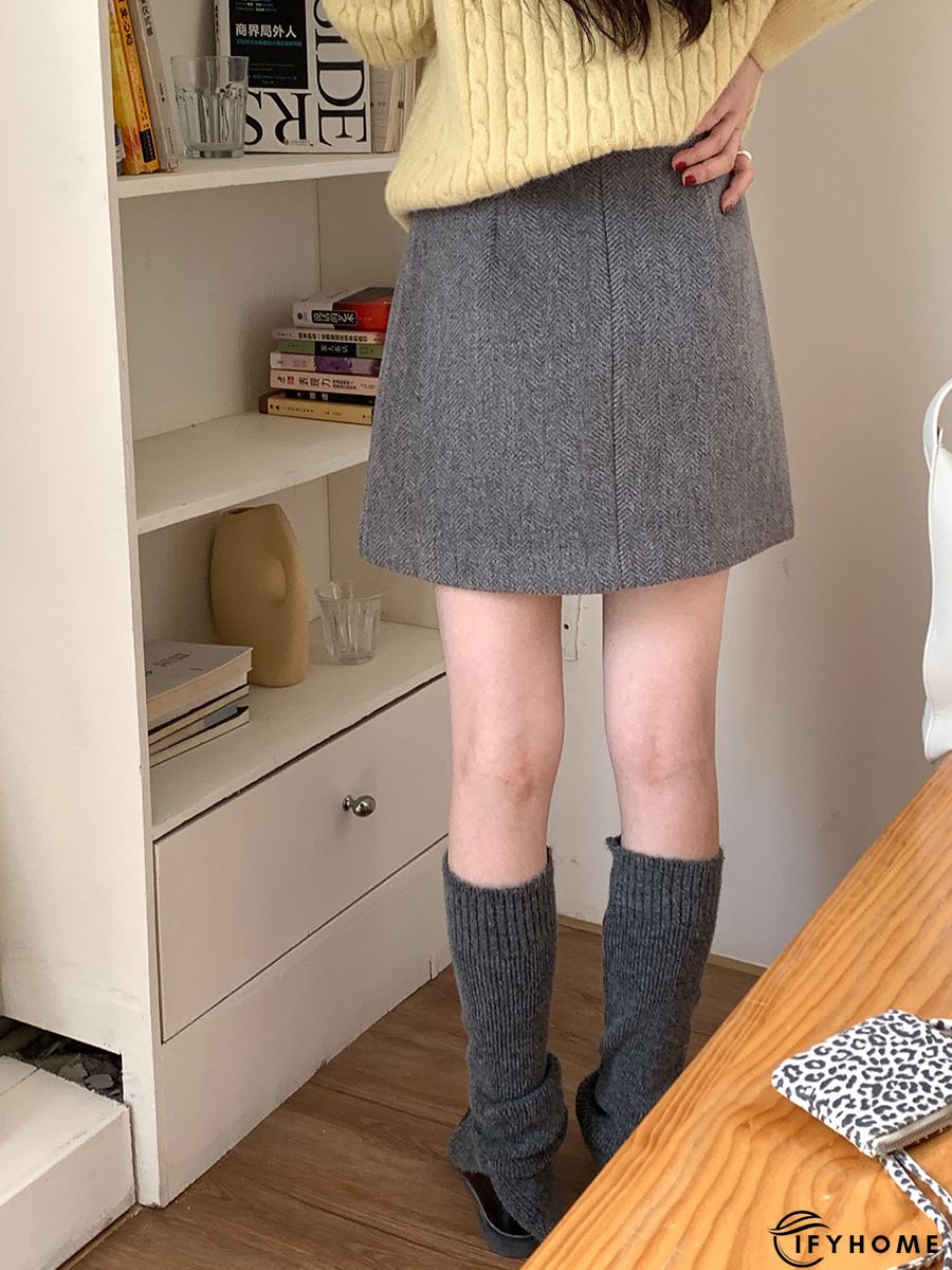 Casual Cotton Blends Skirt | IFYHOME