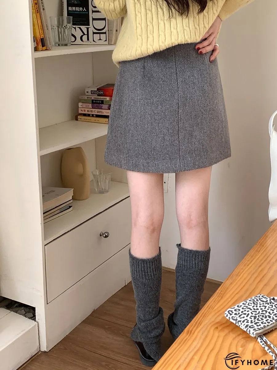 Casual Cotton Blends Skirt | IFYHOME