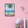 (Stamped/Counted) Beach - 11CT Cross Stitch 46*36cm/18.11*14.17in(Brand)