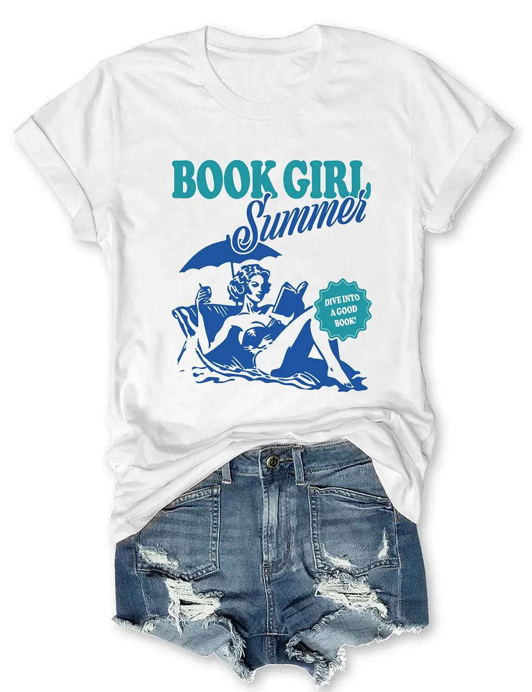 Book Girl Summer T-Shirt