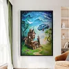 (Big Size)Fairy House - 11CT Stamped Cross Stitch - 50*70cm