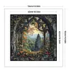 Forest Window-11CT Stamped Cross Stitch 50*50cm/19.69*19.69in