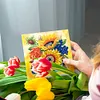 12pcs DIY Greeting Card Special shaped Diamond Painting Flower Bird Postcards Kit