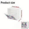 (US Local)Diamond Painting Storage Box Wall Mount Diamond Art Organizer Box (Butterfly A)