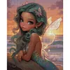 >SALE<Full Embroidery Eco-cotton Thread 11CT Counted Elf Girl Cross Stitch 40x50cm