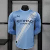 2025-2026 Long Sleeve Player Version Manchester City Home Football Shirt 1:1 Thai Quality