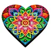 (US Local)DIY Special Shaped Crystal Painting Classic Heart Mandala Storage Box Ornament Kit