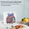 Christmas Acrylic DIY 5D Diamond Art Painting Napkin Holder Set (Tortoise)